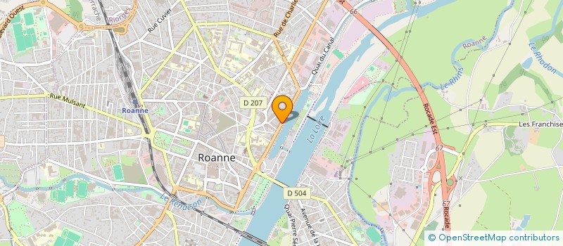 localisation de l'entreprise BRISEBRAS DESBROSSE à ROANNE