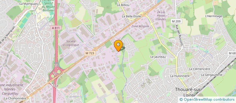 localisation de l'entreprise BRISON - LEROY  SAINTE-LUCE-SUR-LOIRE