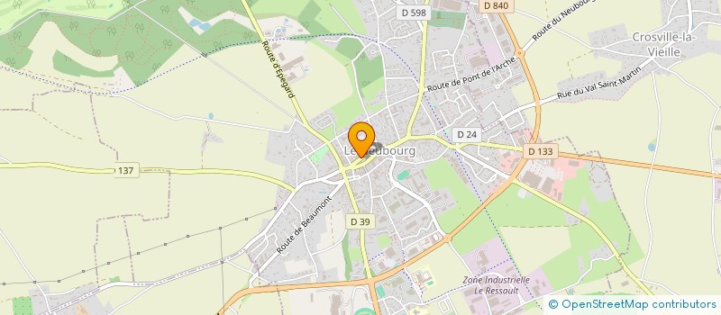 localisation de l'entreprise BRISOU  LE NEUBOURG