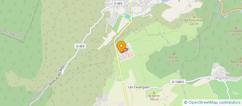 localisation de l'entreprise BRISSAC  LODGES  BRISSAC