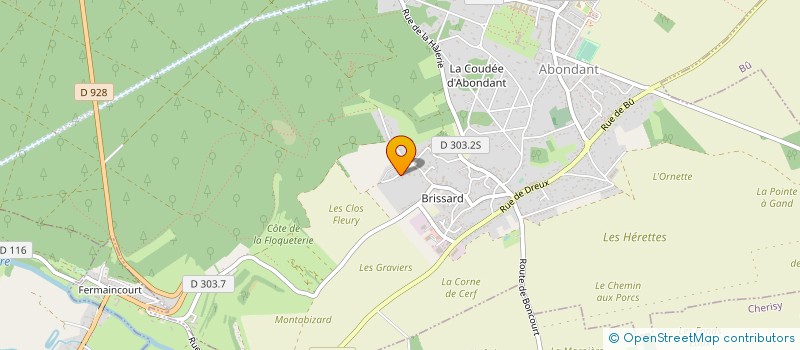 localisation de l'entreprise BRISSARD SCI à ABONDANT