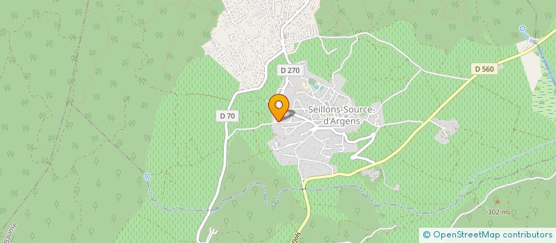 localisation de l'entreprise BRISSAUD-MBMH  SEILLONS SOURCE D'ARGENS