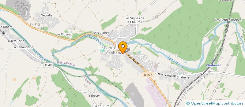 localisation de l'entreprise BRISSE à LE PONT-CHRETIEN-CHABENET