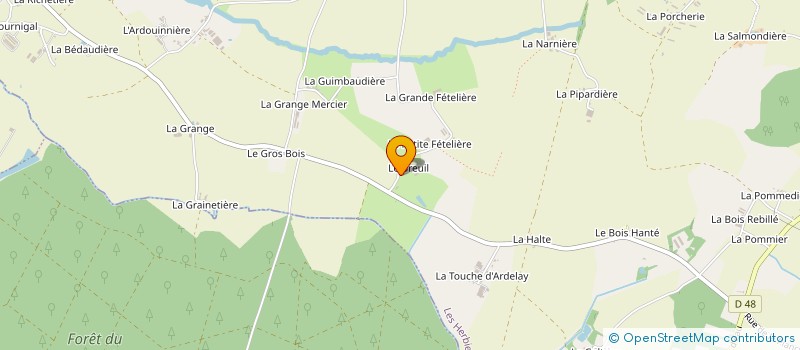 localisation de l'entreprise BRISSEAU  LES HERBIERS