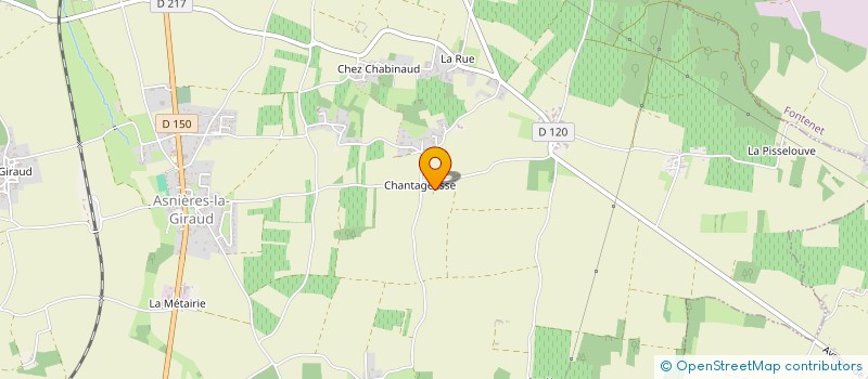 localisation de l'entreprise BRISSET CLERY  ASNIERES-LA-GIRAUD