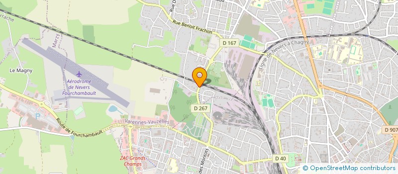 localisation de l'entreprise BRISSET ET FILS  VARENNES-VAUZELLES