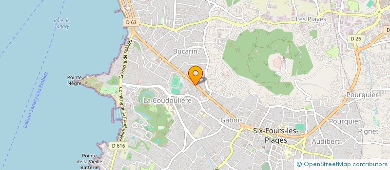 localisation de l'entreprise BRISSI JARDINERIE à SIX-FOURS-LES-PLAGES