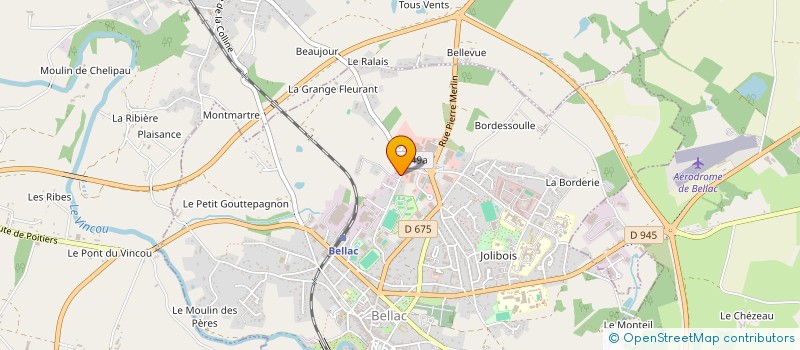 localisation de l'entreprise BRISSIAUD ET FILS à BELLAC