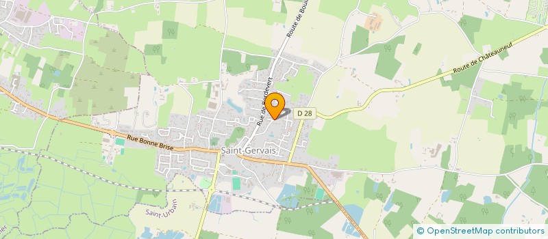 localisation de l'entreprise BRISSIMO  SAINT-GERVAIS