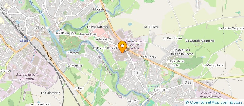 localisation de l'entreprise BRISSLOU  GETIGNE