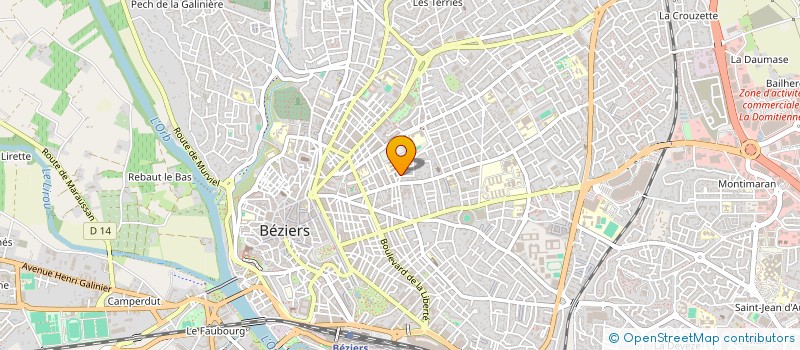 localisation de l'entreprise BRISSON 20  BEZIERS