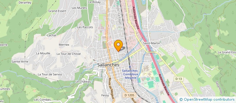 localisation de l'entreprise BRISSON à SALLANCHES