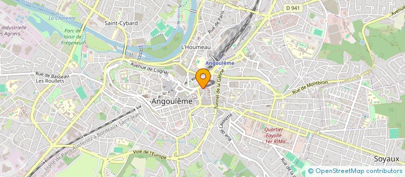 localisation de l'entreprise BRISSON LEFORT à ANGOULEME