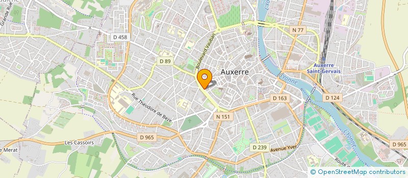 localisation de l'entreprise BRISSOT PIERRE-JEAN SCP à AUXERRE