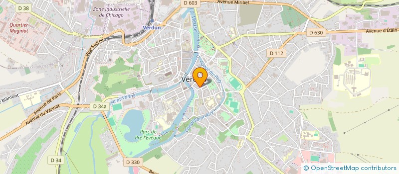 localisation de l'entreprise BRISTHUILE SARL à VERDUN