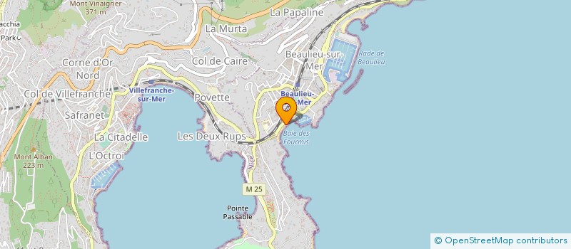 localisation de l'entreprise BRISTOL MARINE à BEAULIEU-SUR-MER