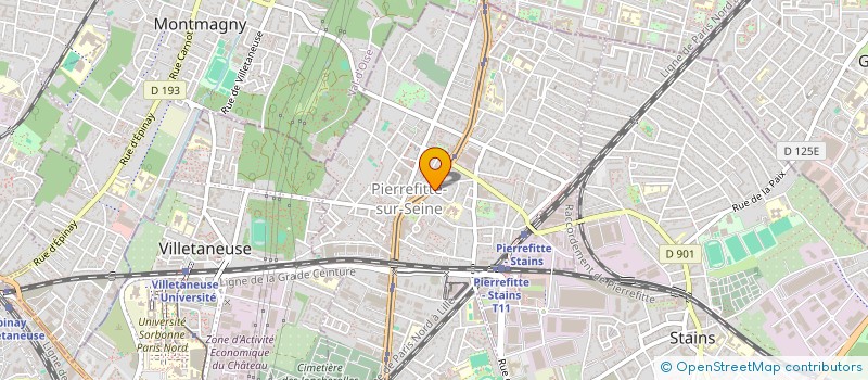 localisation de l'entreprise BRISWAK à PIERREFITTE-SUR-SEINE