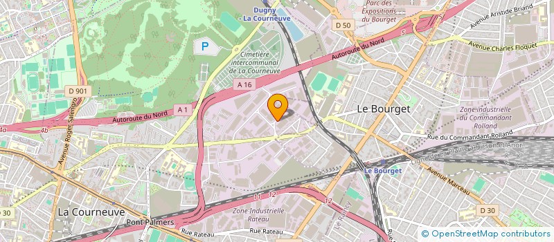 localisation de l'entreprise BRIT à LA COURNEUVE