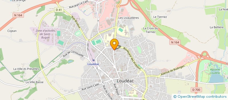 localisation de l'entreprise BRIT HOTEL DEVELOPPEMENT à LOUDEAC