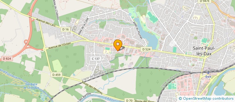 localisation de l'entreprise BRITANIC AUTO  SAINT-PAUL-LES-DAX
