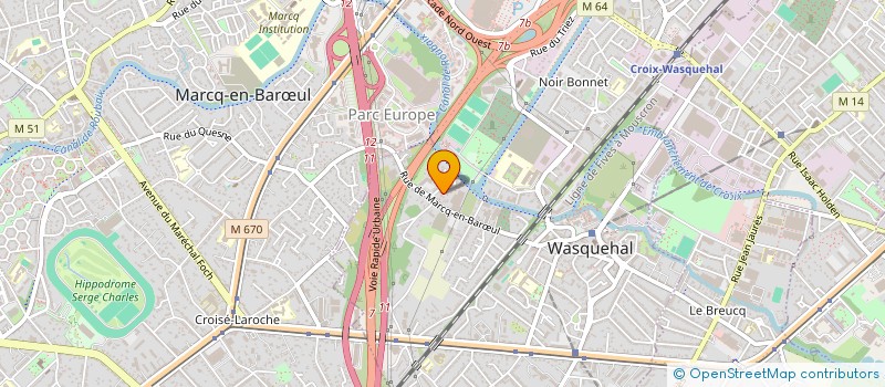 localisation de l'entreprise BRITANNIA  WASQUEHAL