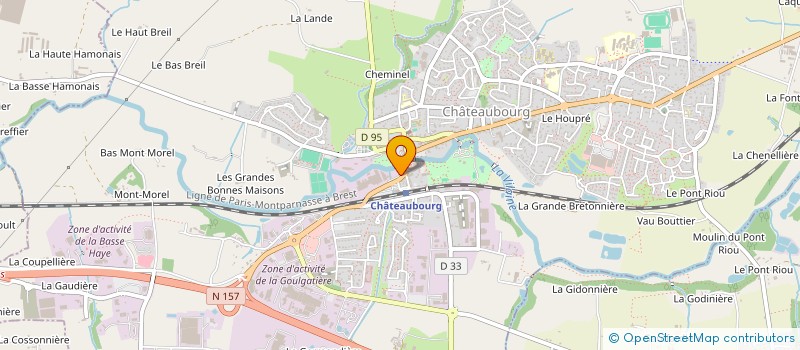 localisation de l'entreprise BRITECH à CHATEAUBOURG