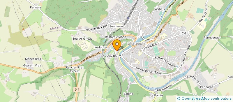localisation de l'entreprise BRITEXA à CHATEAULIN