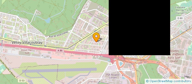 localisation de l'entreprise BRITEXCO  VELIZY-VILLACOUBLAY