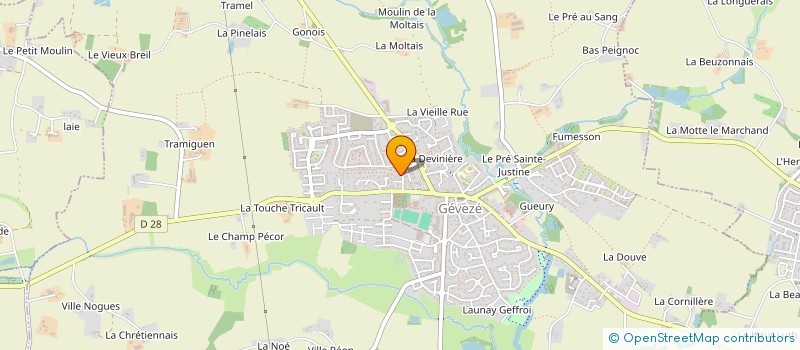 localisation de l'entreprise BRITIER  GEVEZE