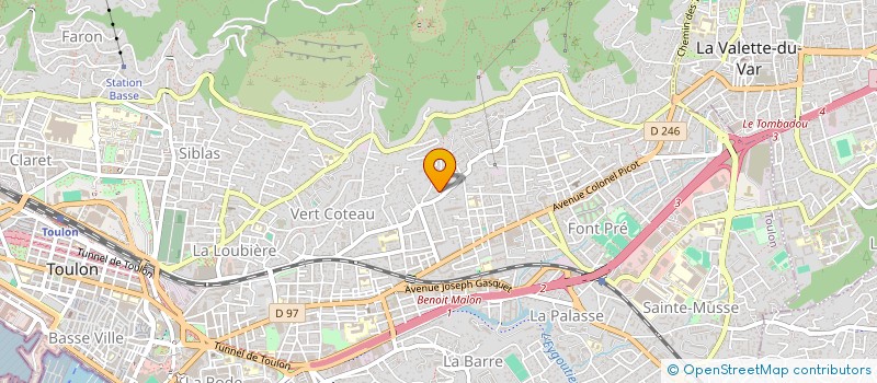 localisation de l'entreprise BRITSCH SIRI ET ANFOSSI  TOULON