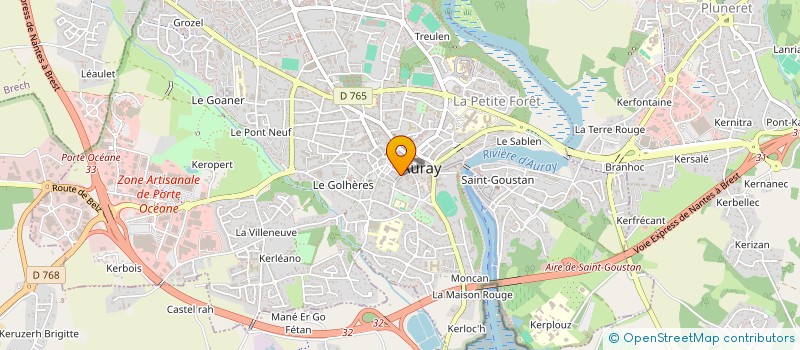 localisation de l'entreprise BRITTANY EVENTS  AURAY