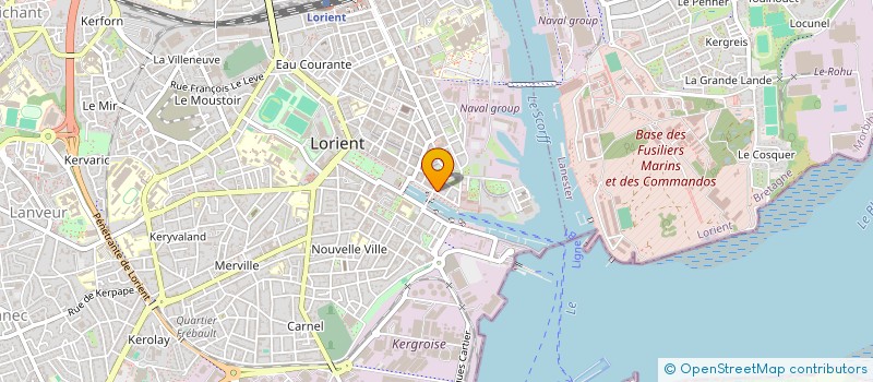 localisation de l'entreprise BRITTANY NAVIGATION SERVICES à LORIENT