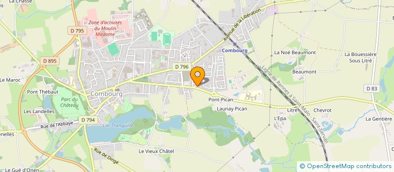 localisation de l'entreprise BRITTANY PARK  COMBOURG