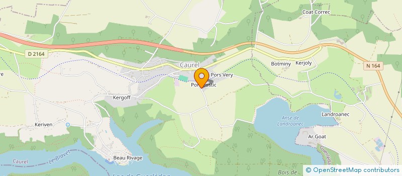 localisation de l'entreprise BRITTANY SCHOOL OF ADVENTURE  CAUREL