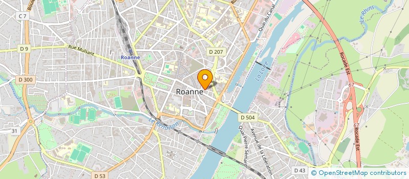 localisation de l'entreprise BRIVAL à ROANNE