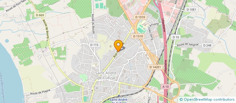 localisation de l'entreprise BRIVAL AUTO à SAINT-ANDRE-DE-CUBZAC