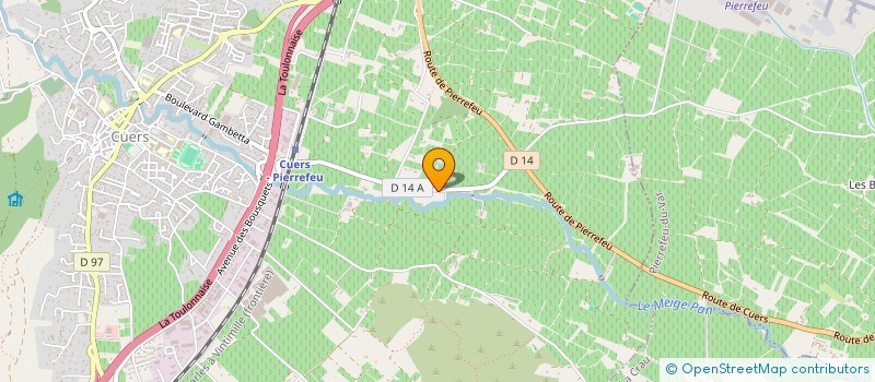 localisation de l'entreprise BRIVAZ  CUERS