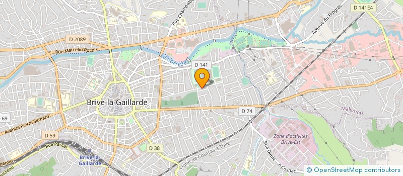 localisation de l'entreprise BRIVE BOWLING DEVELOPPEMENT  BRIVE-LA-GAILLARDE