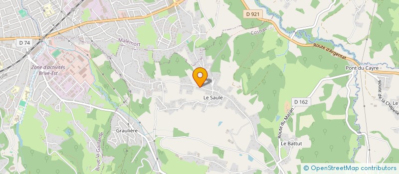 localisation de l'entreprise BRIVE CONSULTING  COSNAC