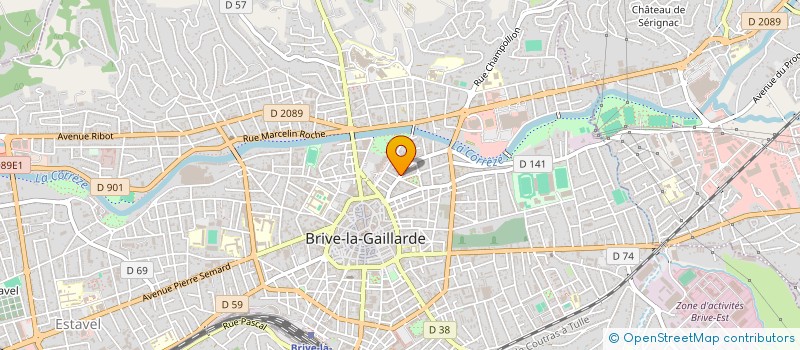 localisation de l'entreprise BRIVE DISTRIBUTION à BRIVE-LA-GAILLARDE