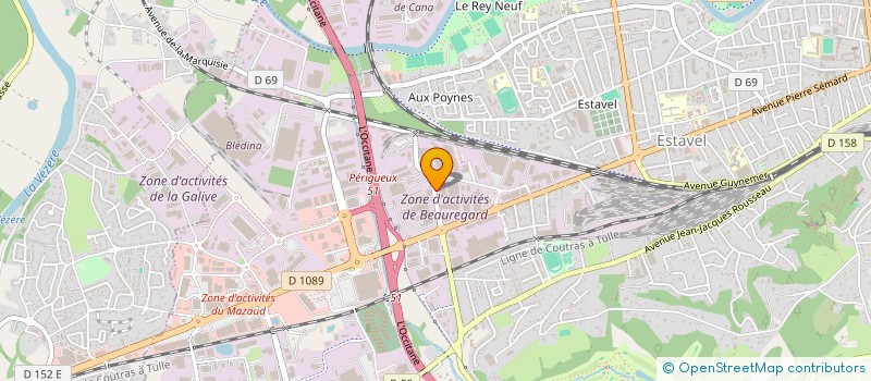 localisation de l'entreprise BRIVE ELECTRONIQUE CLUB PHOTONIS  BRIVE-LA-GAILLARDE