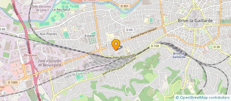 localisation de l'entreprise BRIVE-HABITAT 100 ANS  BRIVE-LA-GAILLARDE