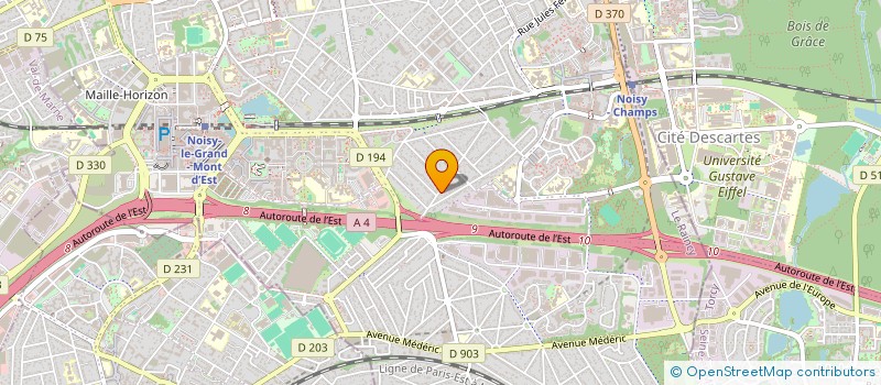 localisation de l'entreprise BRIVE HANDLING SERVICES à NOISY-LE-GRAND