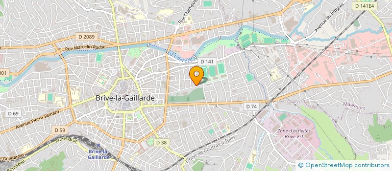 localisation de l'entreprise BRIVE HOCKEY CLUB  BRIVE-LA-GAILLARDE