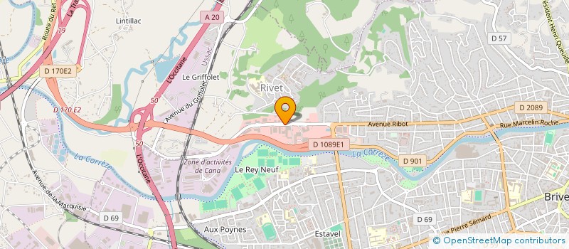 localisation de l'entreprise BRIVE LAVAGE  BRIVE-LA-GAILLARDE