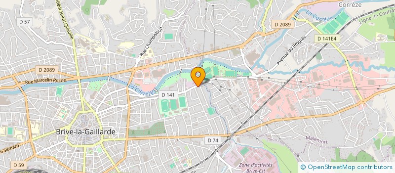 localisation de l'entreprise BRIVE LE PACK INVESTISSEMENT  BRIVE-LA-GAILLARDE