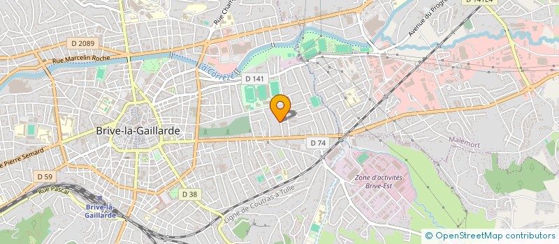 localisation de l'entreprise BRIVE ORTHOPEDIE à BRIVE-LA-GAILLARDE