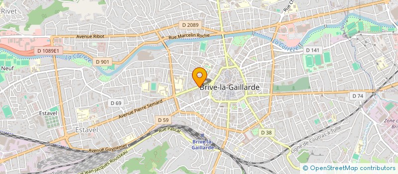 localisation de l'entreprise BRIVE OUEST OPTIQUE  BRIVE-LA-GAILLARDE