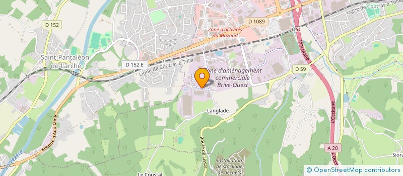 localisation de l'entreprise BRIVE PADEL CLUB  BRIVE-LA-GAILLARDE