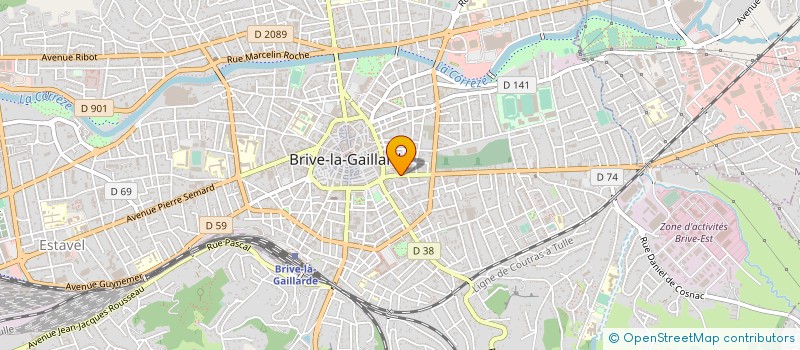localisation de l'entreprise BRIVE - PASTEUR à BRIVE-LA-GAILLARDE
